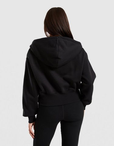 Mikina Nike Cropped Fleece Hoodie Čierna | HV2426-010, 1