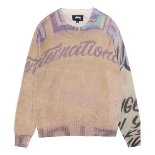 Sveter Stüssy Alfonso Printed Sweater Béžová | 117195