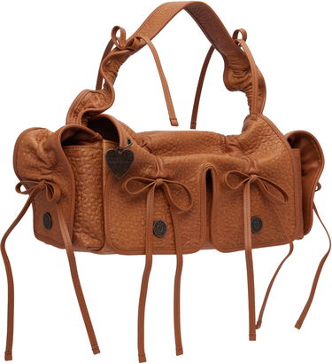 Kabelka Acne Studios Acne Studios Multipocket Grained Leather Bag Hnedá | A10425-, 3