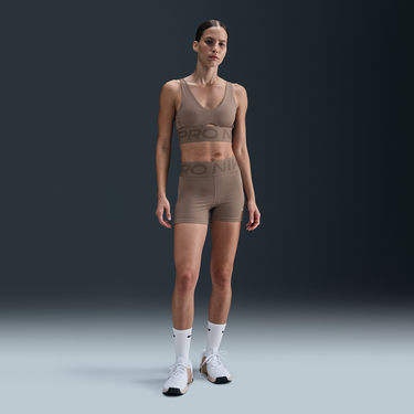 Podprsenka Nike Pro Sculpt High-Waisted 3" Bike Shorts Hnedá | FV7033-233, 0