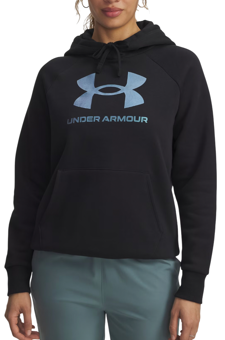 Mikina Under Armour Rival Fleece Shimmer Hoodie Čierna | 6003710-007
