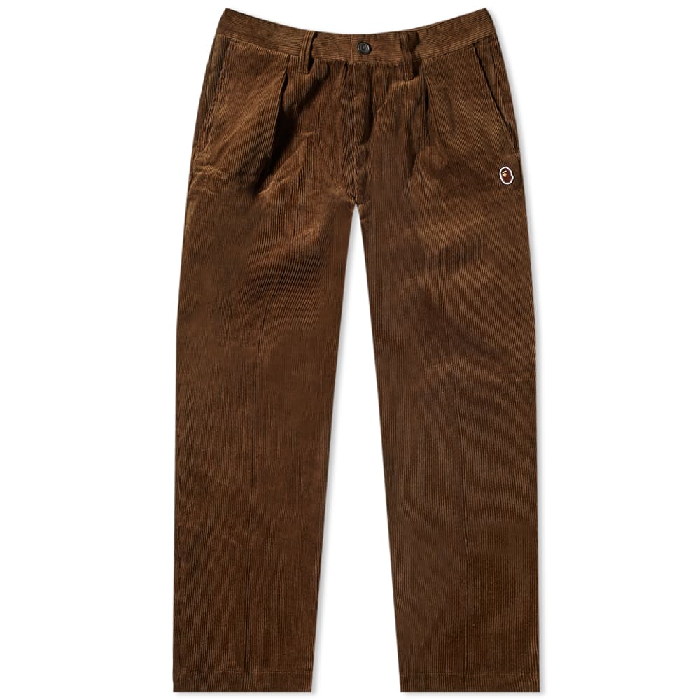 One Point Loose Fit Corduroy Pant Beige