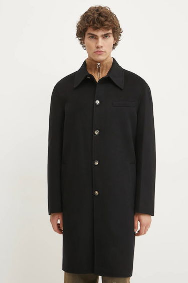 Kabáty Nanushka Nanushka JANNO Oversize Wool Coat Čierna | NM24CROW01799, 0