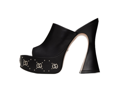 Tenisky a topánky Gucci Platform Heeled Sandals "Black" Čierna | 740426 C9D00