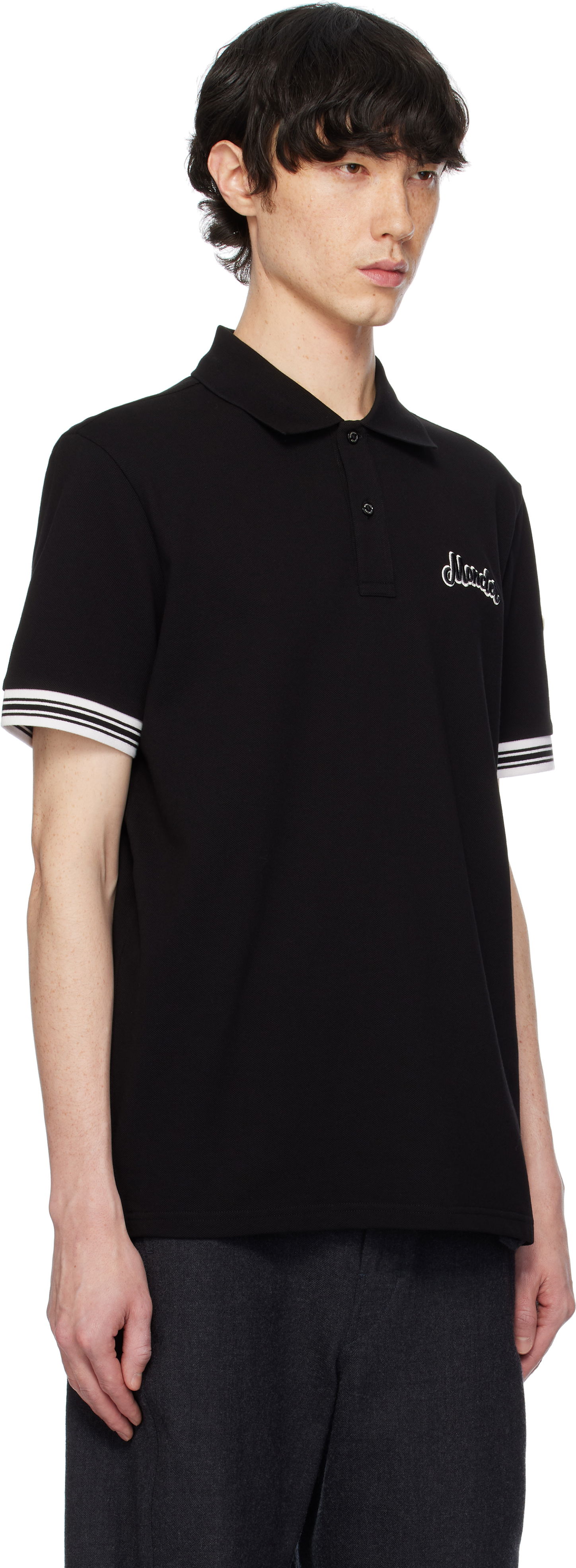 Polo tričko Moncler Archivio Short Sleeve Polo Čierna | K10918A00006899UR, 1