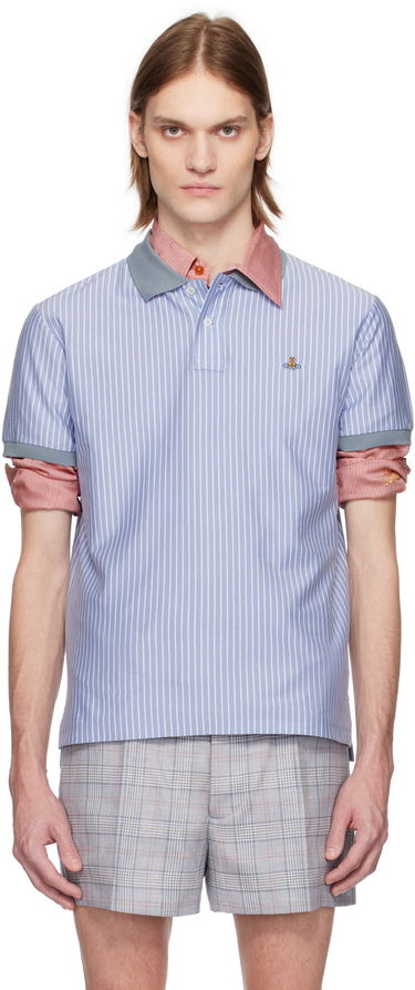 Polo tričko Vivienne Westwood Vivienne Westwood Striped Polo Modrá | 2H01000I-J009D-, 0