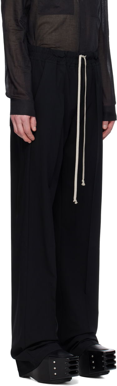 Nohavice Rick Owens Rick Owens Hollywood Dietrich Drawstring Trousers Čierna | RU01E5378 WLP, 1