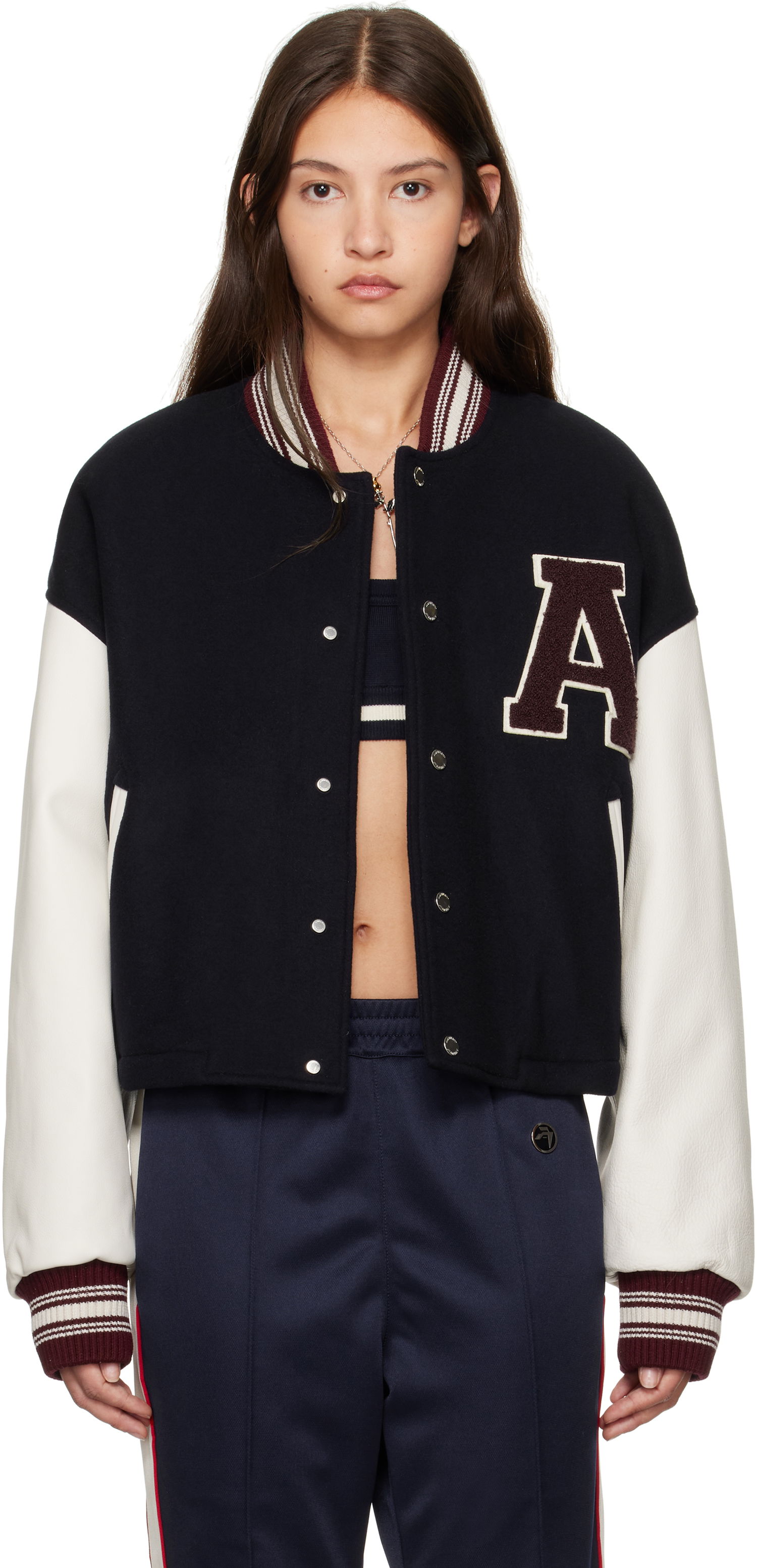 Bomber bunda Ambush Cropped Stadium Bomber Jacket Čierna | BWEK001F24FAB0014628, 0