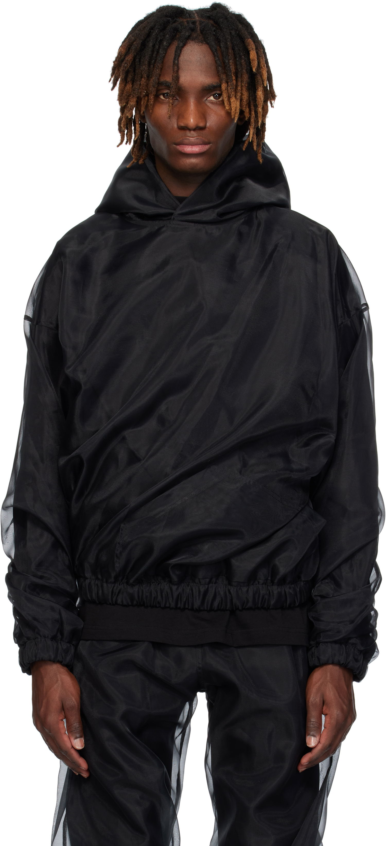 Mikina We11done We11done Layered Hoodie Čierna | WD-BL0-25-126-U-BK, 0