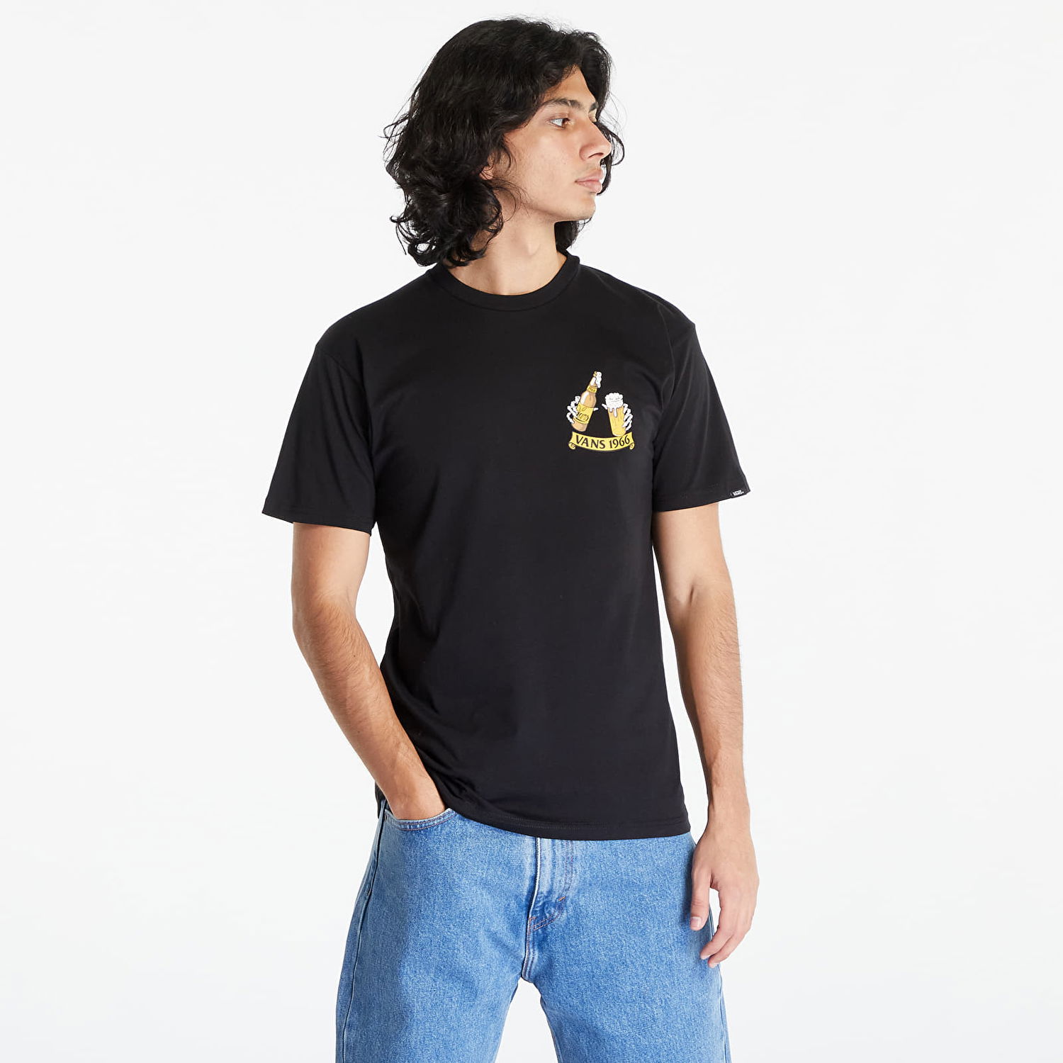 Tričko Vans T-Shirt 66 Below SS Tee Čierna | VN000F3KBLK1, 0