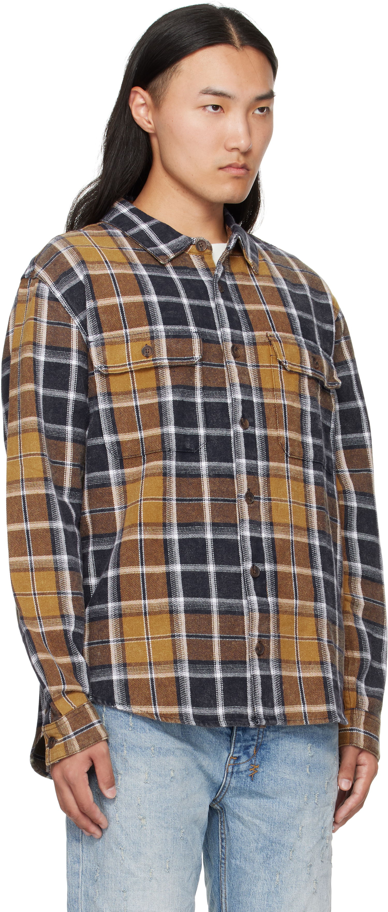Košeľa Ksubi Ksubi Rosebowl Long Sleeve Plaid Shirt Žltá | MFA25SH021, 1