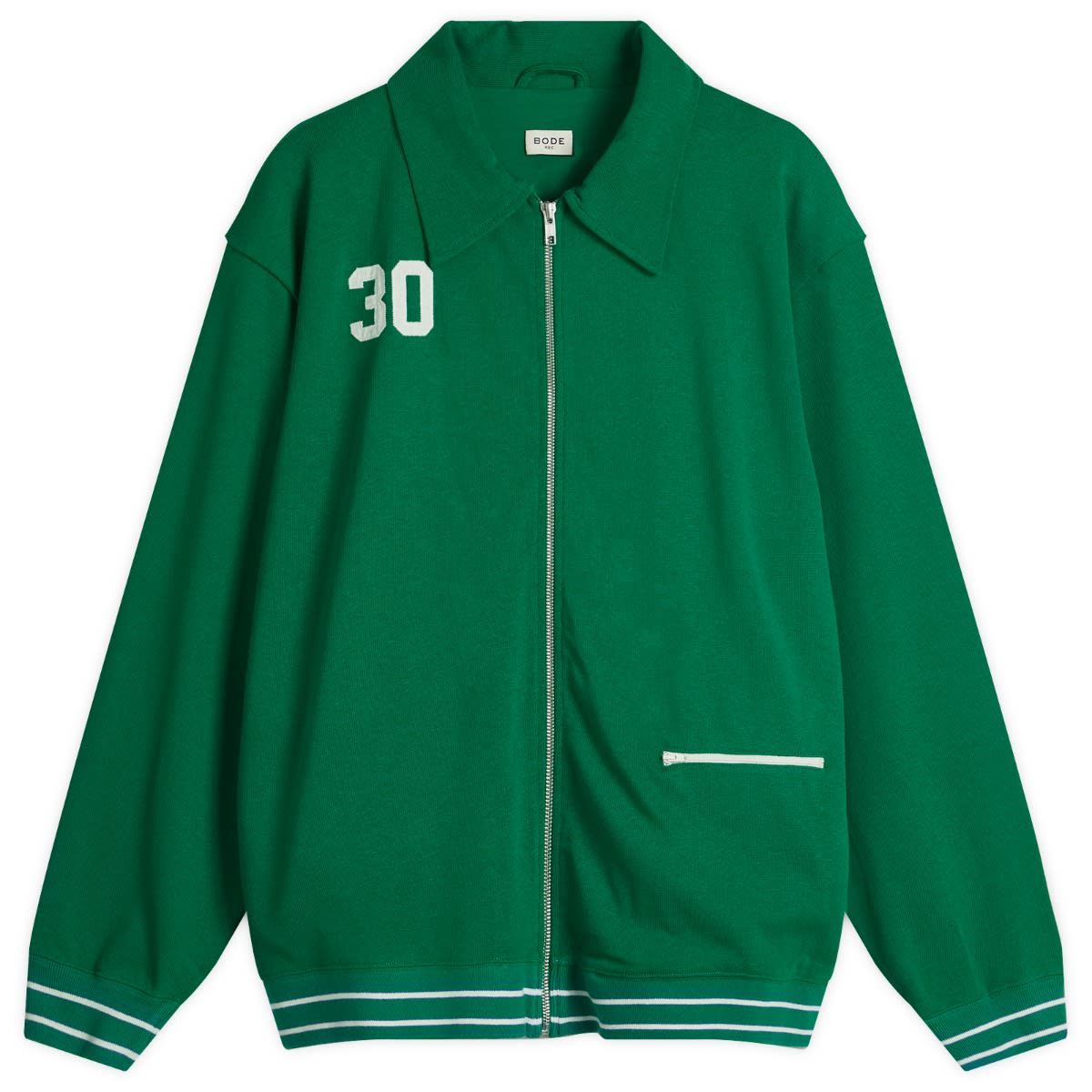 Bomber bunda Bode BODE Sophomore Zip-Up Jacket Zelené | MRS25CS034-GRN, 0