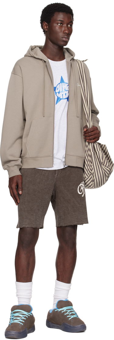 Mikina Dime Dime Cursive Small Logo Zip Hoodie Šedá | DIMESU2549DRI, 3