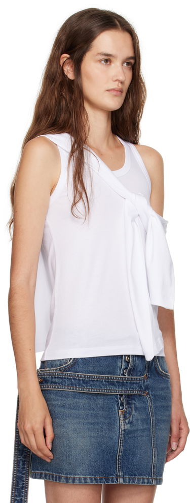 Tielko Coperni Coperni Knotted Jersey Tank Top Čierna | COPJS161F5009, 4