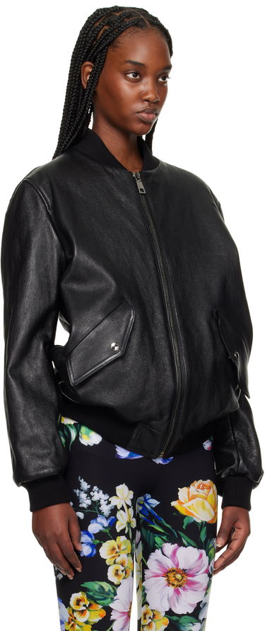Bomber bunda Dolce & Gabbana Dolce&Gabbana Nappa Leather Bomber Jacket Čierna | F9S37L HULQJ, 1