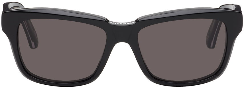 Slnečné okuliare Balenciaga Weekend Rectangular Acetate Sunglasses Čierna | BB0346S, 0