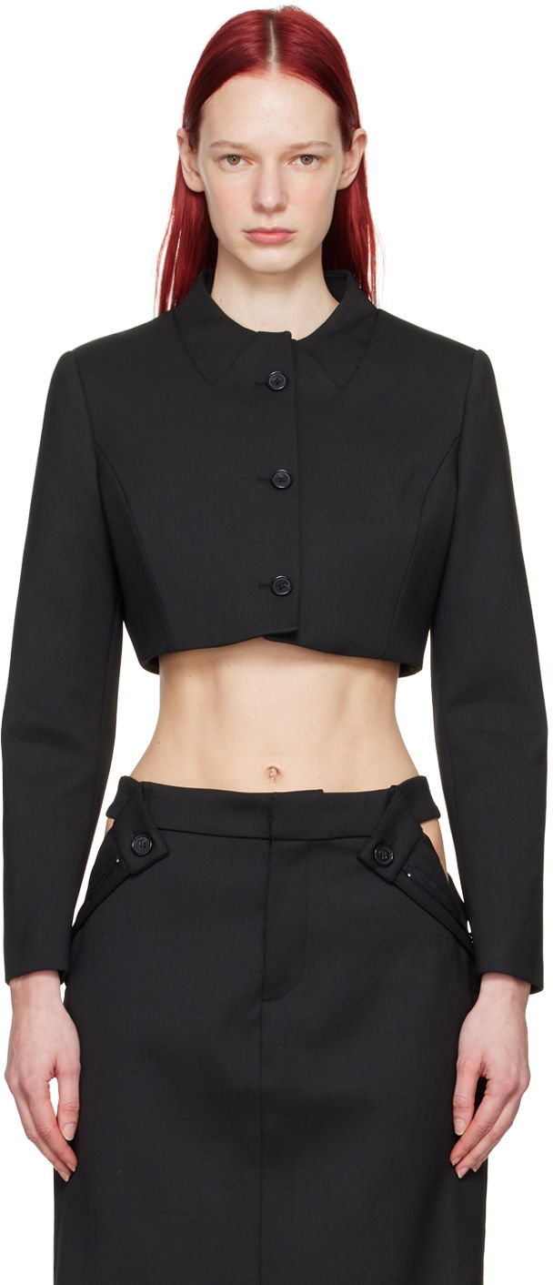 Bunda Coperni Coperni Women's Cropped Blazer Čierna | COPV33BIS111, 0