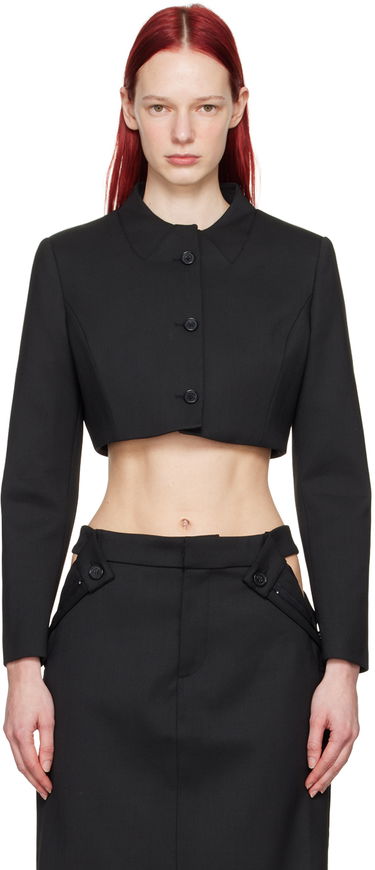 Bunda Coperni Coperni Women's Cropped Blazer Čierna | COPV33BIS111, 0
