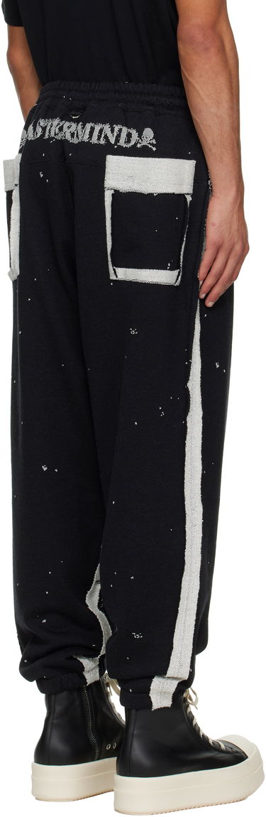 Tepláky Mastermind WORLD SCENE XV Daydream Skull & Crossbones Cut-Off Sweatpants Čierna | MW25S15-PA040-001, 2