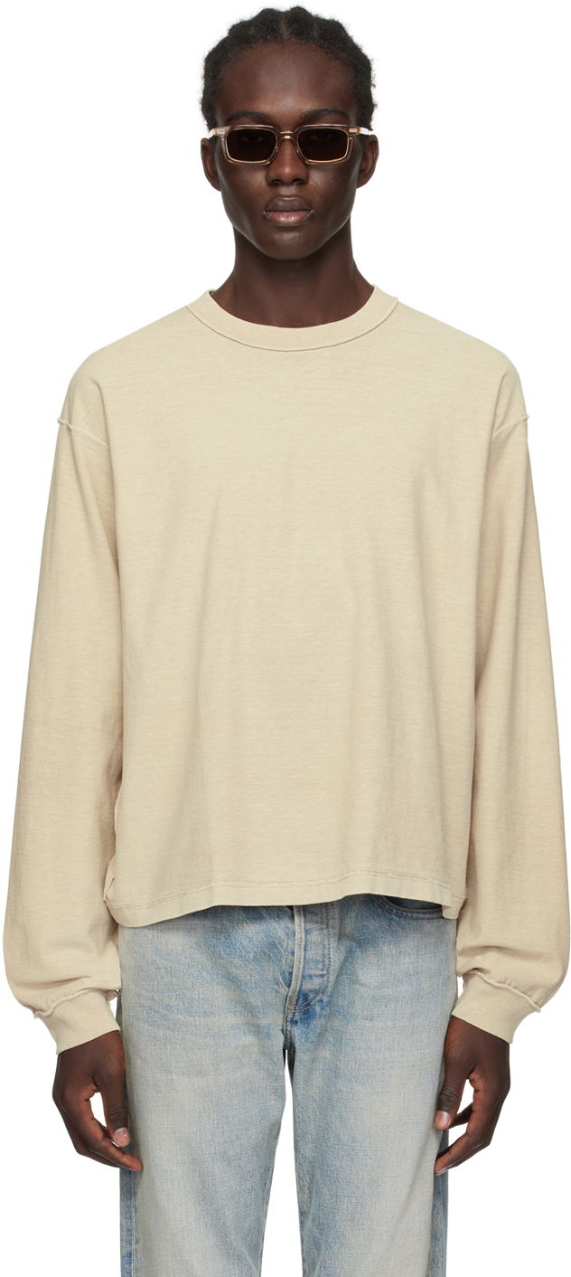 Tričko John Elliott Reversed Long Sleeve T-Shirt Béžová | A287M37972A, 0