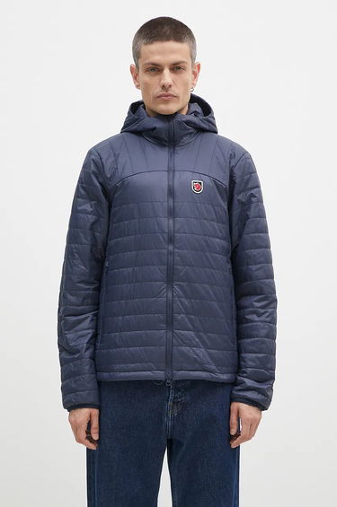 Prešívaná bunda FJÄLLRÄVEN Lightweight Hooded Down Jacket Modrá | F12500157.560, 0