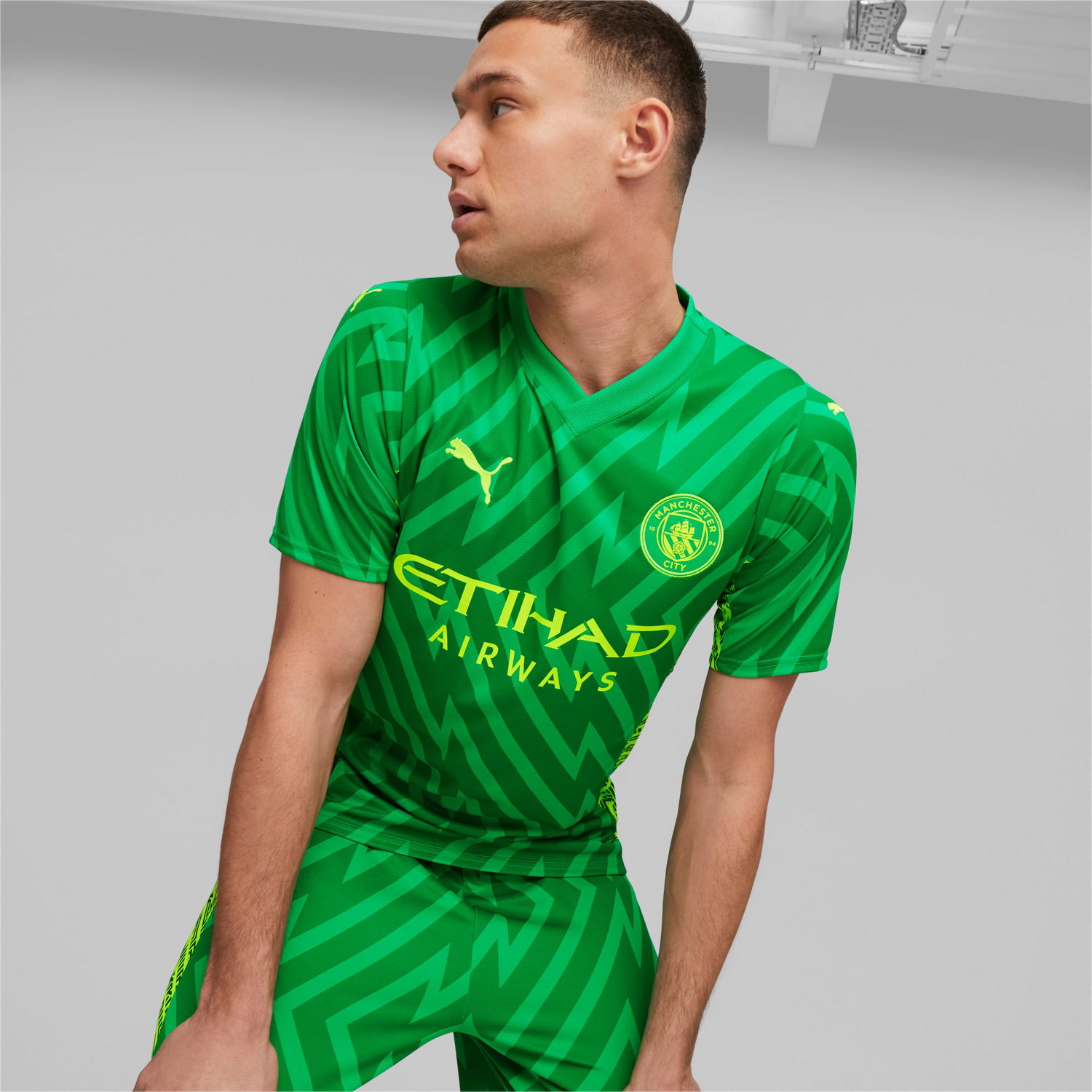 Dres Puma Manchester City Men's Goalkeeper Jersey Zelené | 770471_97, 0