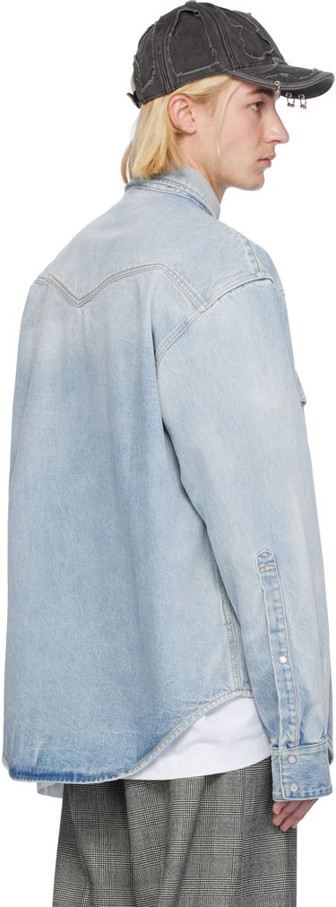 Košeľa VETEMENTS VTMNTS Flap Pocket Denim Shirt Modrá | VL22SH600L, 2