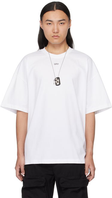 Tričko Off-White Stamp Over T-Shirt Biela | OMAA161C99JER0010110, 0