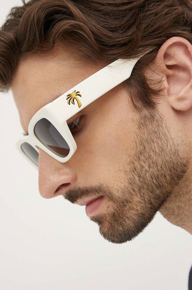 Slnečné okuliare Palm Angels Palm Angels Sunglasses with Palm Tree Accent Biela | PERI034.510107, 4