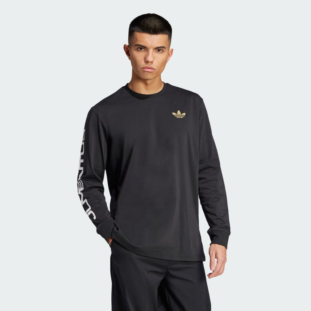 Tričko adidas Performance Juventus Long Sleeve Graphic T-Shirt Čierna | JF2570, 0
