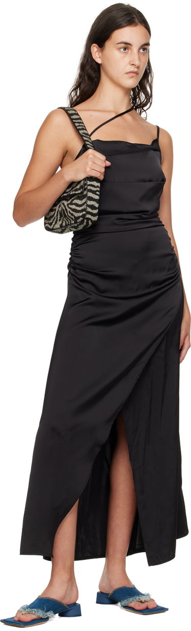 Šaty Han Kjøbenhavn Han Kjobenhavn Asymmetric Midi Dress Čierna | W-132773, 3