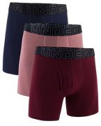 Under Armour SOLID 6in 3 Pack Boxer Shorts