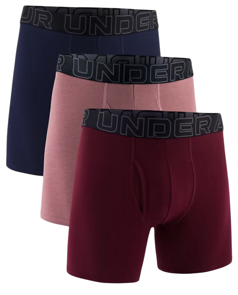Boxerky Under Armour Under Armour SOLID 6in 3 Pack Boxer Shorts Rôznofarebný | 1383889-651