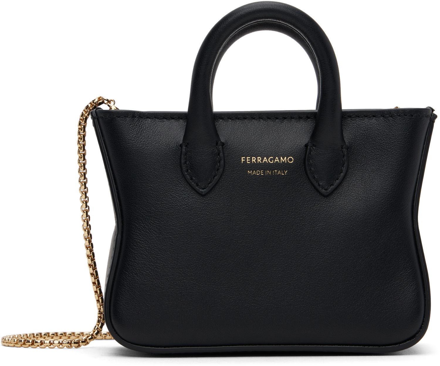 Tote bag FERRAGAMO Charm Mini Wallet Čierna | 220799 - 775360, 0