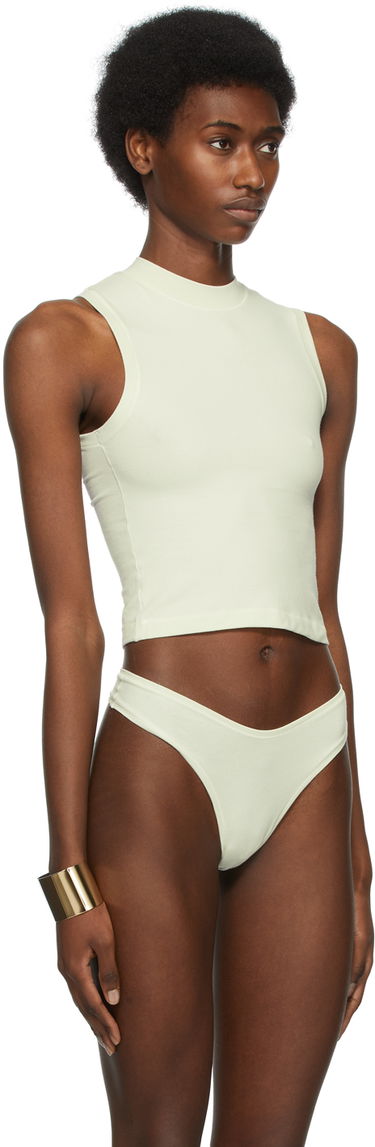 Tielko SKIMS Mock Neck Jersey Tank Top Žltá | AP-TNK-0268, 4