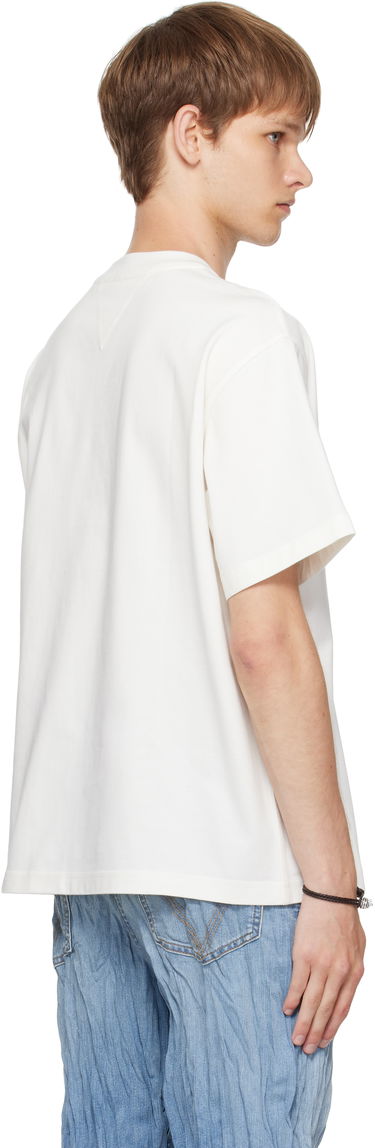 Tričko Bottega Veneta Bottega Veneta Pima Cotton Jersey T-Shirt with Pocket Biela | 838924V4N509071, 2