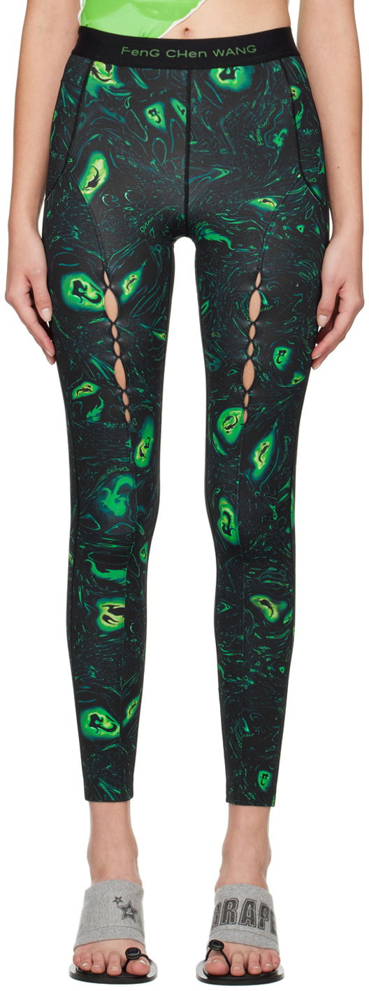 Legíny Feng Chen Wang Feng Chen Wang Phoenix Sport Leggings Zelené | FWF14LG01, 0
