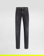 Washed Denim Trousers