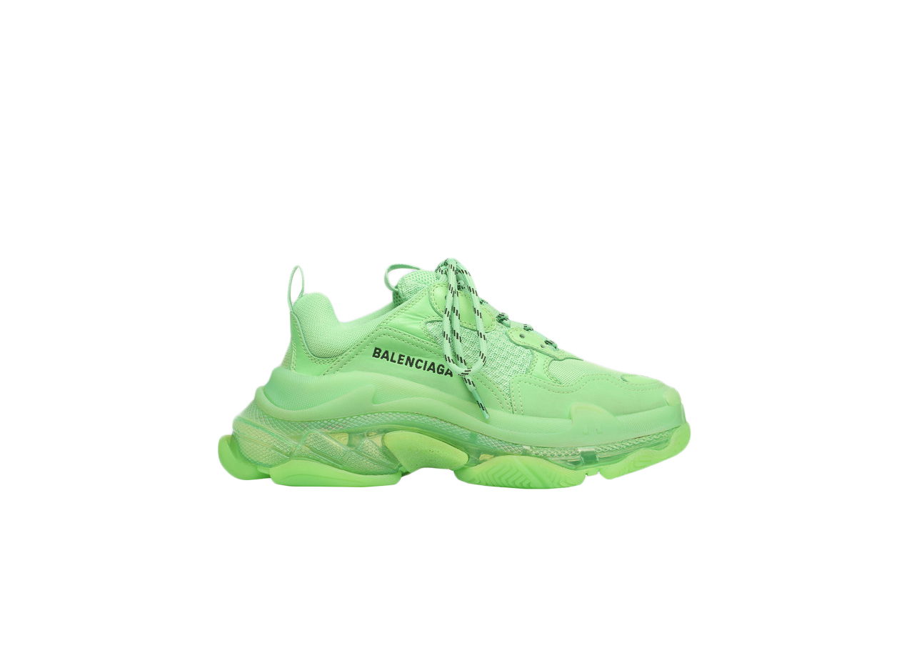 Tenisky a topánky Balenciaga Triple S Soft Neon Green Clear Sole Zelené | 541624W2CF13801, 0