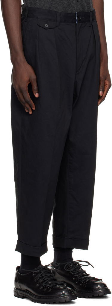 Nohavice BEAMS BEAMS PLUS 2 Pleats Twill Trousers Béžová | 38230097874, 4