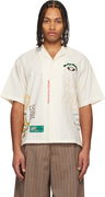 AAPE by A Bathing Ape Multi-Logo Est. 2012 Short-Sleeve Camp Collar Shirt