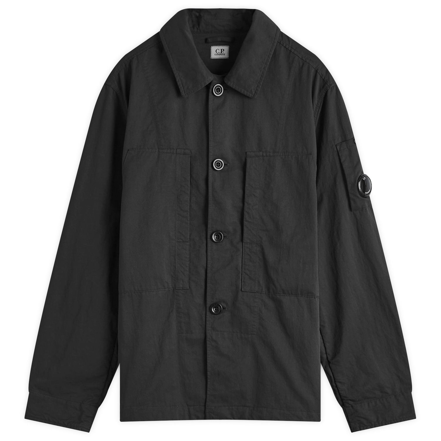 Košeľa C.P. Company Overshirt Flatt Nylon Čierna | 17CMOS157A-110201G-999, 0