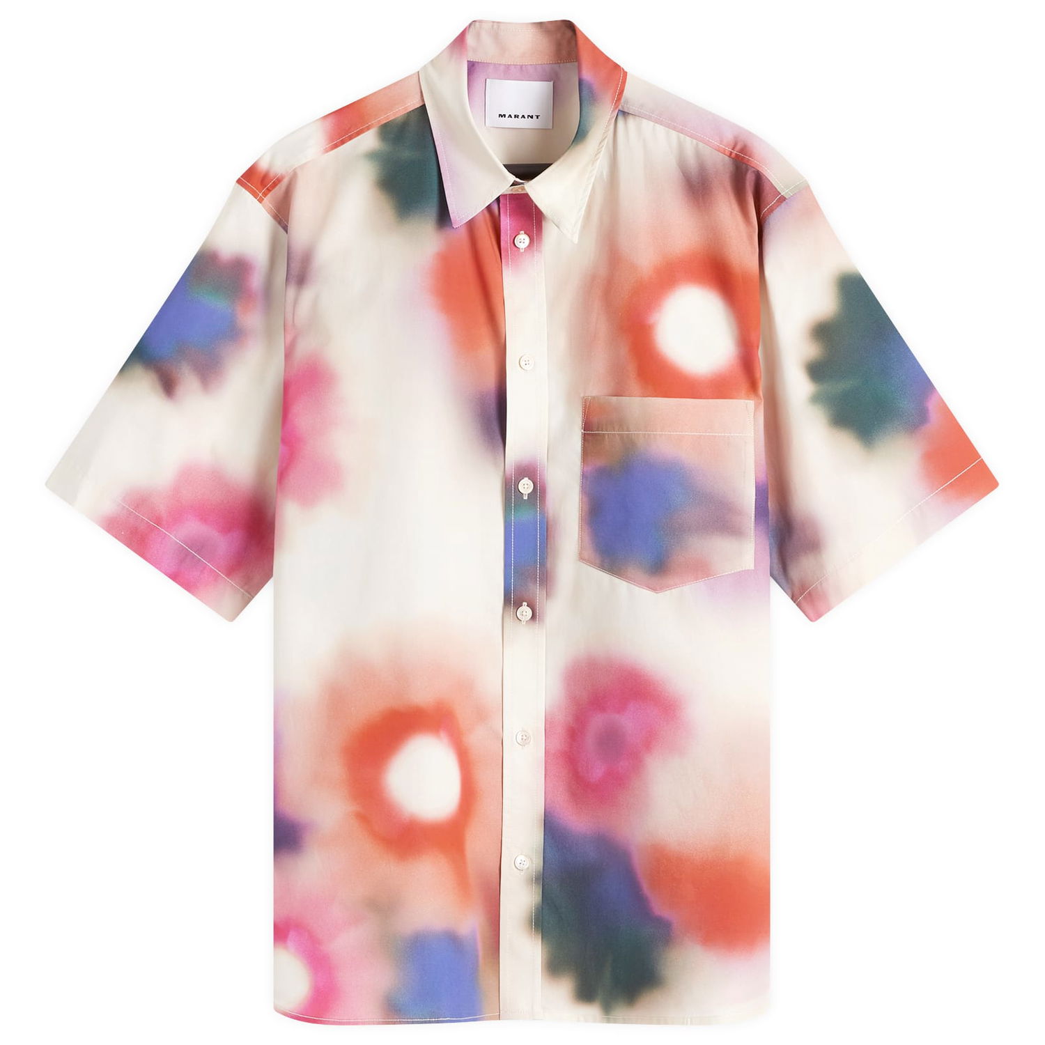 Košeľa ISABEL MARANT Watercolour Short Sleeve Shirt Rôznofarebný | 24ACH0085HA-B3I08H-23EC, 0