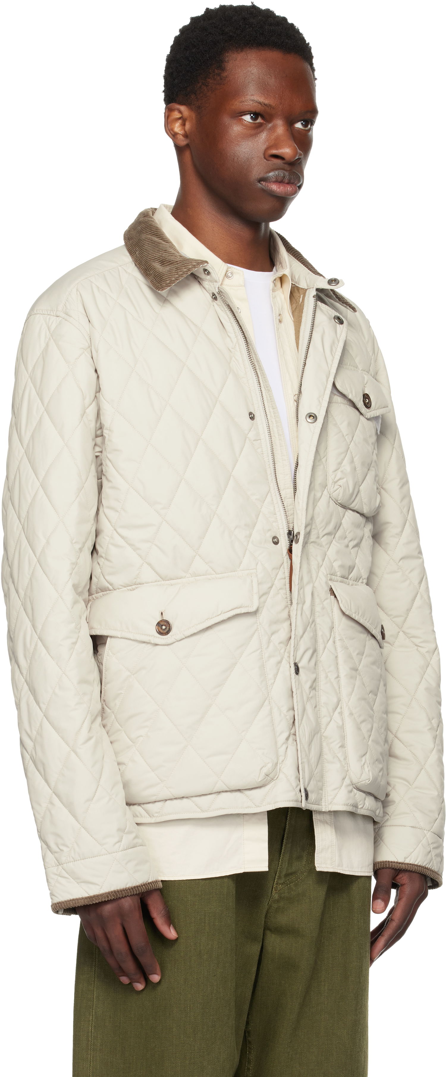 Bunda Polo by Ralph Lauren Ralph Lauren 'The Beaton' Quilted Jacket Béžová | 710847071013, 1