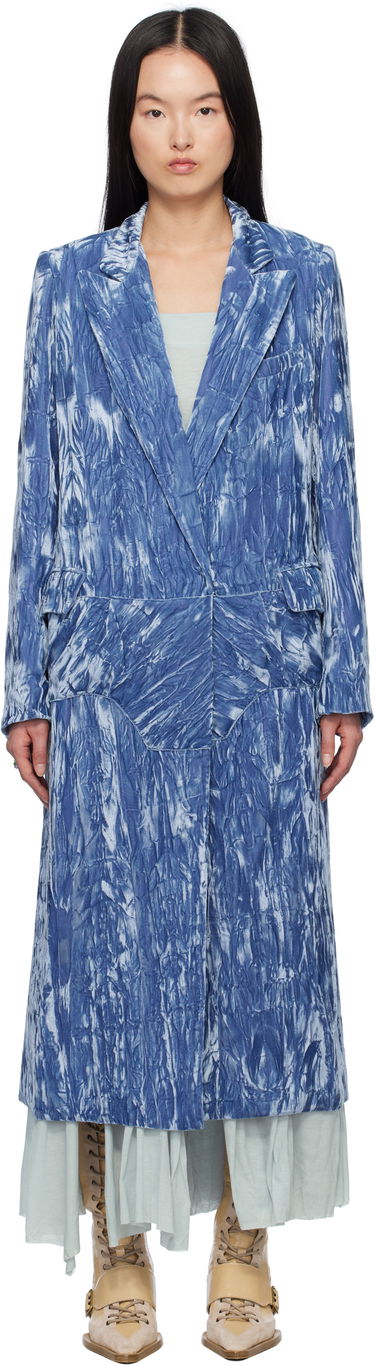 Kabáty Collina Strada Collina Strada Wolverine Velvet Coat Modrá | XX5217, 0