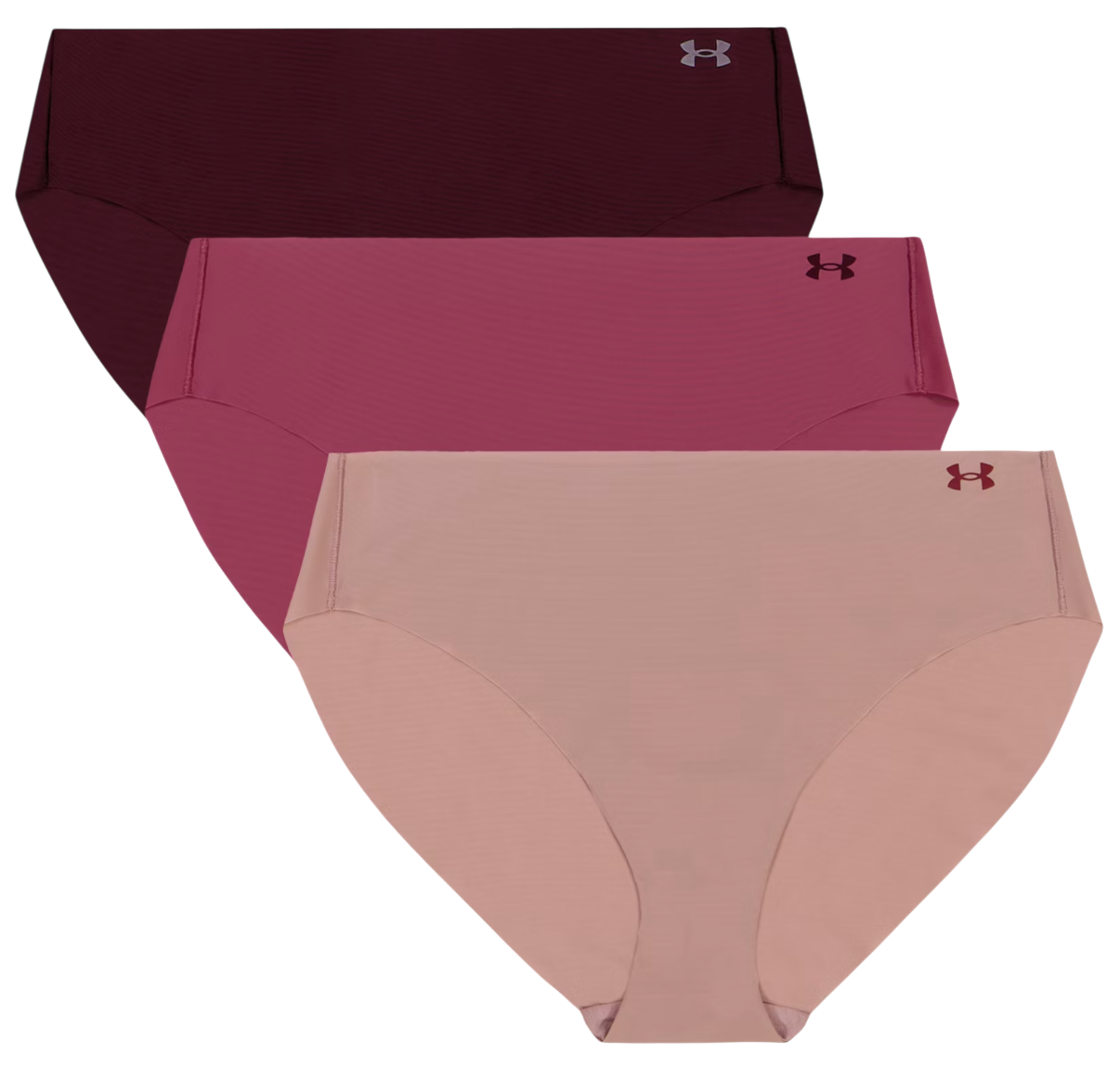 Nohavičky Under Armour Under Armour Solid 3-Pack Hiphugger Panties Ružová | 1383897-673, 0