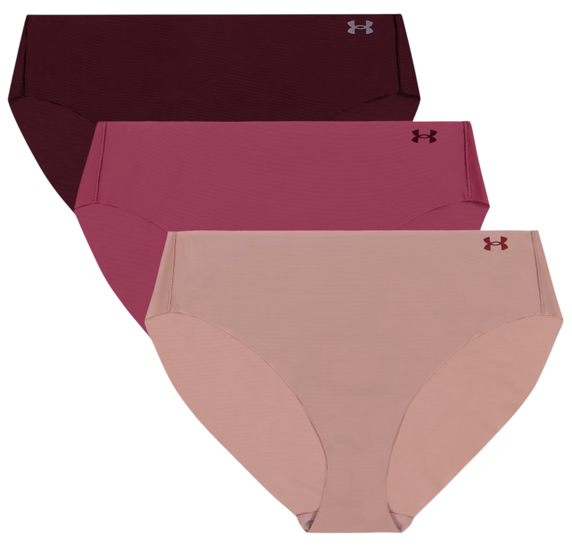 Nohavičky Under Armour Under Armour Solid 3-Pack Hiphugger Panties Ružová | 1383897-673