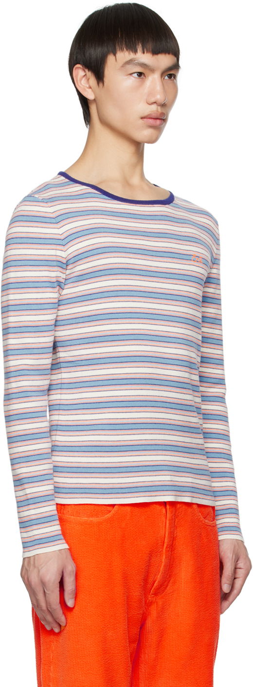 Tričko ERL ERL Striped Embroidered Long Sleeve T-Shirt Rôznofarebný | ERL06N006, 1