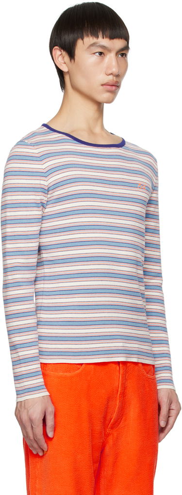 Tričko ERL ERL Striped Embroidered Long Sleeve T-Shirt Rôznofarebný | ERL06N006, 1