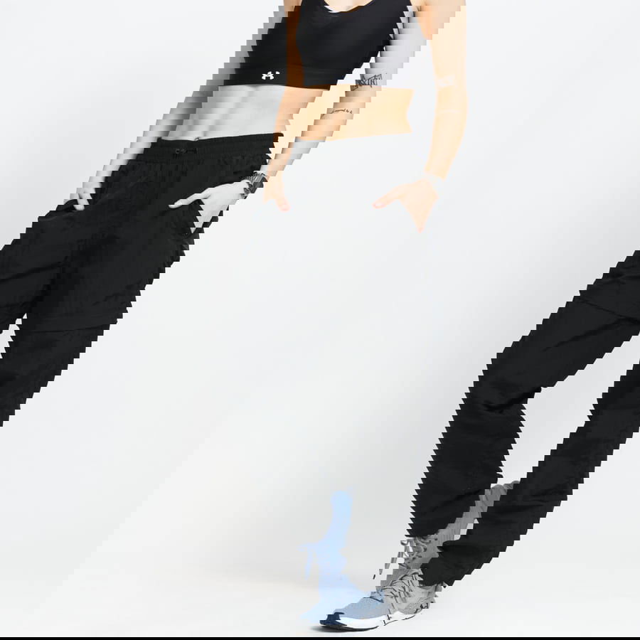 Shiny Crinkle Nylon Zip Pants